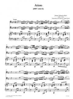 Arioso von Johann Sebastian Bach 