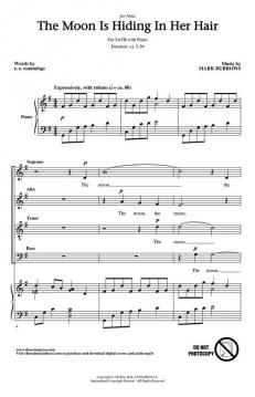The moon is hiding in her hair von Mark Burrows (Download) 