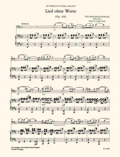 Lied ohne Worte von Felix Mendelssohn Bartholdy 