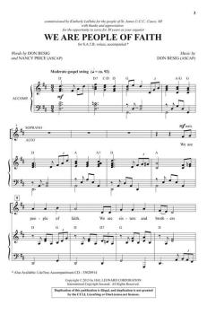 We Are People of Faith von Don Besig (Download) 