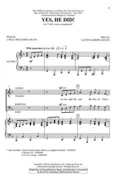 Yes, He Did! von Lloyd Larson (Download) 