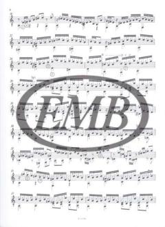 Suite BWV 997 für Laute von J.S. Bach 
