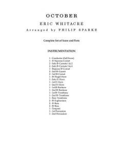 October von Eric Whitacre 