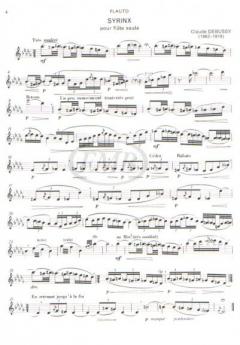 En Bateau for Flute Solo von Claude Debussy 