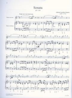 5 Sonate per flauto traverso e basso continuo von Johann Joachim Quantz 