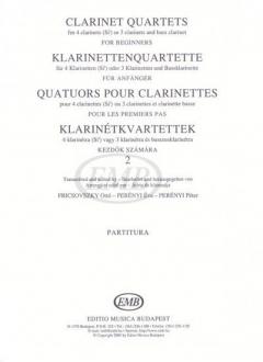 Clarinet Quartets For Beginners 2 