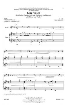 One Voice von Tom Shelton (Download) 