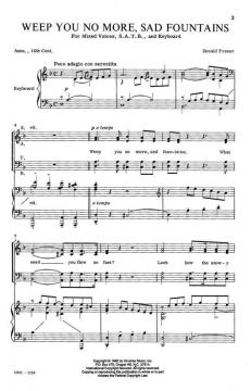 Weep You No More, Sad Fountains von Donald Fraser 