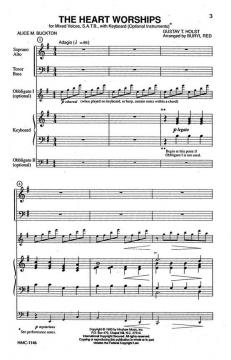 The Heart Worships von Gustav Holst 