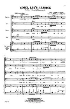Come, Let's Rejoice von John Amner 