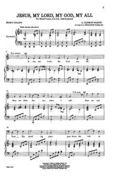 Jesus My Lord, My God, My All von G. Clement Martin 