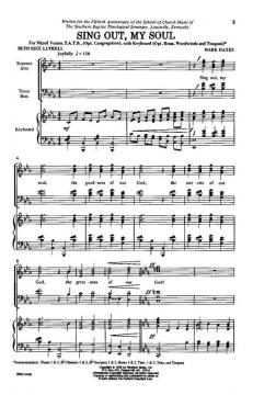Sing Out, My Soul von Mark Hayes 