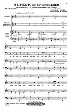 O Little Town Of Bethlehem von Lewis H. Redner 