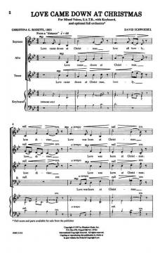 Love Came Down At Christmas von David Schwoebel 