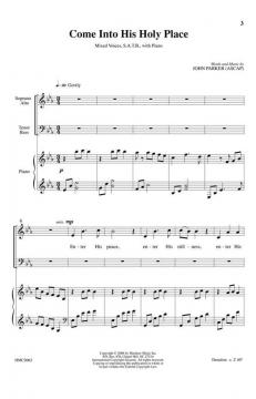 Come Into His Holy Place von John Parker 