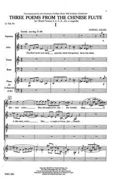 Three Poems From The Chinese Flute von Samuel Adler 