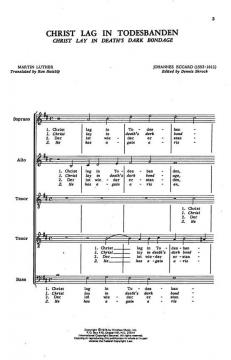 Christ Lag In Todenbanden von Johannes Eccard 
