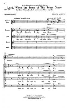 Lord, When The Sense Of Thy Sweet Grace von Kenneth Leighton 