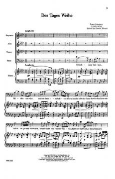 Des Tages Weihe von Franz Schubert 
