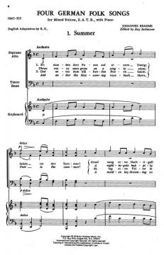 Four German Folk Songs von Ray Robinson 