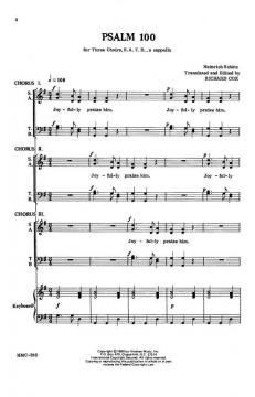 Psalm 100 von Heinrich Schütz 
