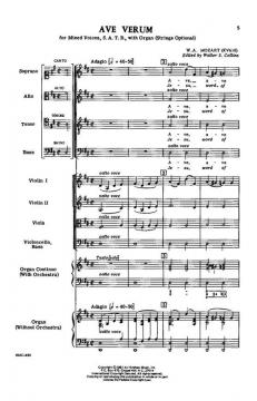 Ave Verum von Wolfgang Amadeus Mozart 