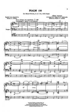 Psalm 150 von César Franck 
