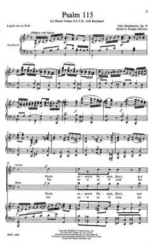 Psalm 115 von Felix Mendelssohn Bartholdy 