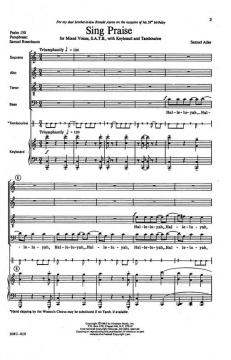 Sing Praise von Samuel Adler 