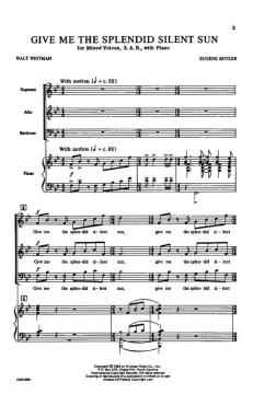 Give Me The Splendid Silent Sun von Eugene Butler 