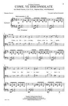 Come, Ye Disconsolate von Crystal Godfrey LaPointCrystal Godfrey LaPoint 