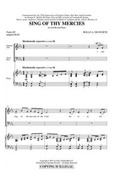 Sing of Thy Mercies von Rollo Dilworth (Download) 