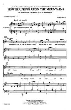 How Beautiful Upon The Mountains von John Carter 