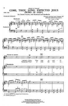 Come, Thou Long Expected Jesus von Johann Sebastian Bach 