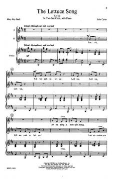 The Lettuce Song von John Carter 