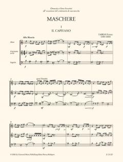 Mascarade (Commedia dell'arte) von Ferenc Farkas für Oboe, Klarinette und Fagott im Alle Noten Shop kaufen