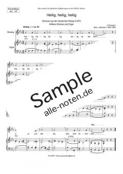 Zum Sanctus (Heilig, heilig) mittel von Franz Schubert (Download) 