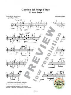 Llobet Guitar works Vol. 8 - Manuel de Falla von Miguel Llobet 