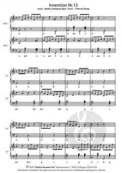 2-stimmige Inventionen von Bach von Johann Sebastian Bach 