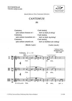 Cantemus ! (B) (Lajos Bardos) 