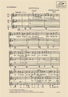 Evening Song (Zoltan Kodaly) 