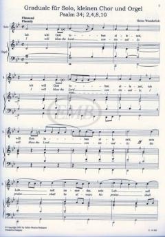 Graduale für Solo, kleinen Chor und Orgel (Heinz Wunderlich) 