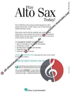 Play Alto Sax Today! Beginner's Pack 