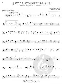 Disney Solos For Trombone Or Baritone 