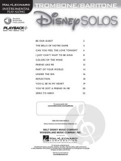 Disney Solos For Trombone Or Baritone 
