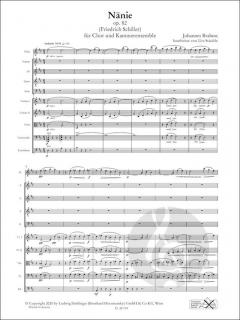 Nänie op. 82 von Johannes Brahms 