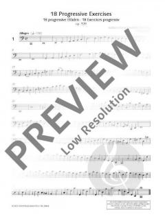 18 progressive Etüden op. 120 von Justus Johann Friedrich Dotzauer 