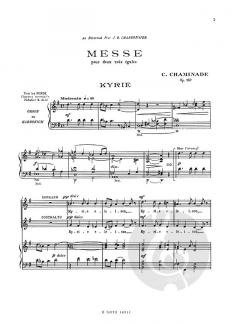 Messe op.167 von Cecile Chaminade 