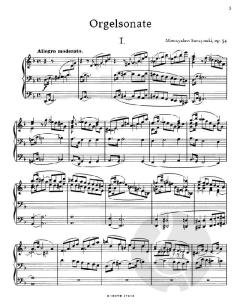 Orgelsonate d-Moll op.34 von Surzynski, Mieczyslaw im Alle Noten Shop kaufen