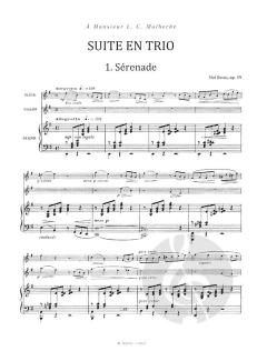 Suite en trio für Flöte, Violine und Klavier op.59 von Mel Bonis 